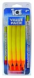 Rod-N-Bobbs MR5YC Mr Ice Bobber (12-Pack), 5-Inch, Yellow