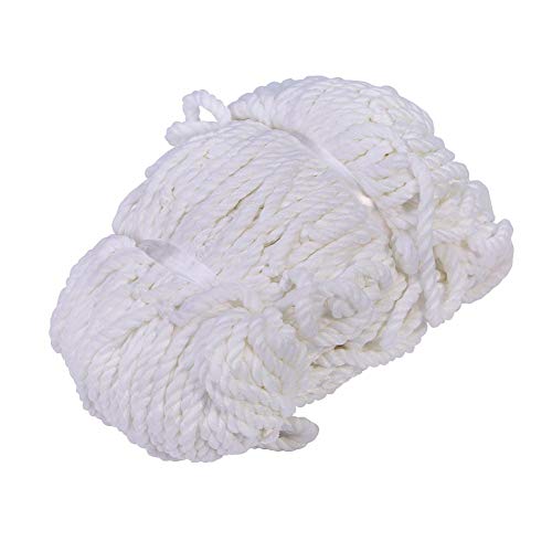 Dilwe White Football Net, 8X6FT, Full Size Soccer Training Goal Net for Football Game Competition Training, Polypropylene (PP) Material, White Color