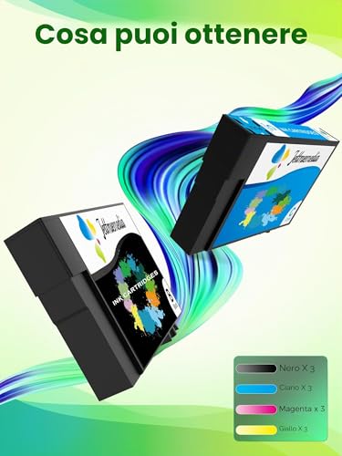 Jettruemedia XP2200 WF2930 Ink Cartridges for Expression Home XP-2200 XP-2205 XP-3200 XP-3205 XP-4200 XP-4205 Workforce WF-2910DWF WF-2930 WF-2935 WF-2950 (Pack of 12) ()