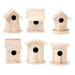 Amazon.com: Bulk Buy: Darice DIY Crafts Wood Birdhouse ...