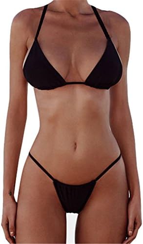 ZINPRETTY Women's Sexy Padded Cutout Push Up Striped Bikini Set Two Piece Swimsuit