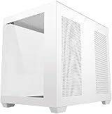 SaharaGaming M808W White Mini-ITX M-ATX Gaming Case 4x ARGB PWM Fans Tempered view 4