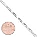 3mm Solid .925 Sterling Silver Flat Cuban Link Curb Chain Necklace, 20 inches