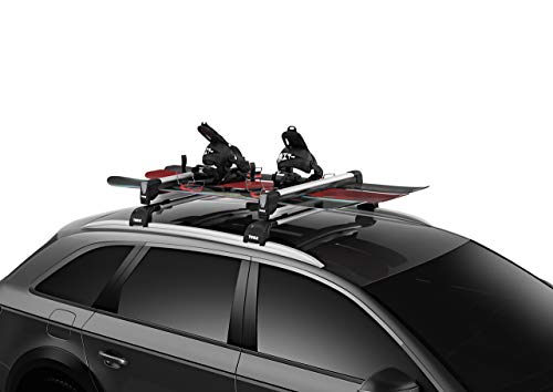 5 Thule+SnowPack+Snowboard+Carrier+Pair+Aluminum
