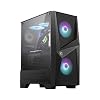 MSI MAG Series FORGE 100R, Mid-Tower Gaming PC Case: Tempered Glass Side Panel, ARGB 120mm Fans, Liquid Cooling Support…
