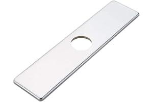 Homevacious 10 Inch Kitchen Or Bathroom Sink Faucet Base Plate Hole Cover Deck Plate Escutcheon Chrome Square 304 Stainless Steel