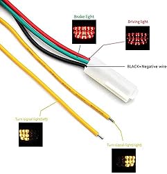 MZS Motorcycle Tail Light Turn Signal LED