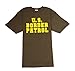 US Border Patrol Olive Military T-Shirt, X-Large