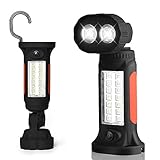 ThorFire LED Work Light Portable Camping Light Flashlight for Auto, Home, Hunting, Fishing, Emergencies with 360 Degree Rotating Hanging Hook and Magnetic Base