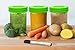Nellam Baby Food Storage Containers - Leakproof, Airtight, Glass Jars for Freezing & Homemade Babyfood Prep - Reusable, BPA Free, 4 x 4oz, 4 x 8oz Set, that is Microwave & Freezer Safe