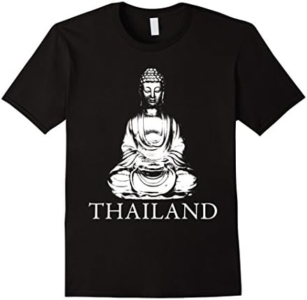Men's Thai Buddha Thailand Buddhist Souvenir Tourist T-Shirt XL Black