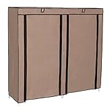 PowerLead Psak K002 Double Door Shoe & Boot Rack Cabinet 6-Tier Dustproof Clothes Closet Organizer