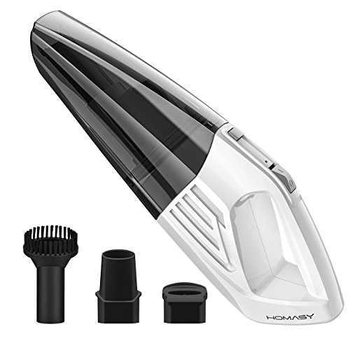 Homasy Cordless Handheld Vacuum, Portable Lightweight Vacuum Cleaner with Fast Charge, Wall