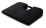 Wedge Seat Cushion Extra Firm To Relieve Tailbone and Back Pain, Back Orthopedic Support, Bucket Car Cushion Seat for Coccyx Support, Tush Cush Extended Orthopedic Seat Cushion Ergonomic, 15 x 20 Inches