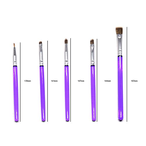 AK ART KITCHENWARE Sugar Cookie Brushes Set Gum Paste Flower Tools Fondant Cake Decorating Supplies Bakeware Kitchen Utensil Bakery Tools (Set of 5pcs) - Thumbnail 3