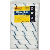 Whizz Microfiber 3/8 in. x 6 in. W Mini Paint Roller Cover For Smooth to Semi-Smooth 10 pk