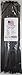 Cable Ties. Standard Duty 14.6 Inch Premium Nylon Wire Management Zip-Ties. 50 LB Tensile Strength. USA Strong Cable Ties (100 Pack, UV Black)