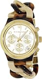 Michael Kors Runway Yellow Gold-tone Tortoise Chain Link Ladies Watch MK4270