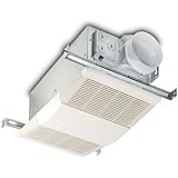 Broan-NuTone Broan FG80HBS Heater Upgrade with Dimmable LED and Color  Adjustable CCT Lighting Bath Fan Exhaust Cover, 80 CFM, White