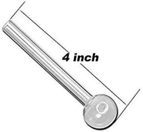 Youxia 4inch Long Glass Oil Tube 12 mm OD 2 mm Thick Wall Tubing Heavy (5pcs)