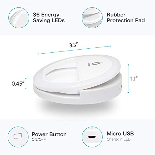 6 Selfie+Ring+Light+Rechargeable+Battery