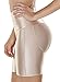 YIANNA Women's High Waist Tight Shorts Perfect Tummy Control Butt Lifter Panties Mid Thigh Slimmer Shaper, Y7103-Beige-M