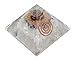 Charged Chakra New Orgone Lapis Lazuli & Selenite Pyramid Crystals Gemstones Copper Metal Mix Reiki Chakra