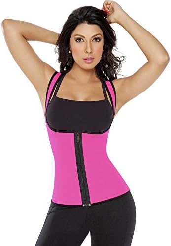 AMINORD Womens Slimming Sweat Vest Hot Neoprene Shirt Body Shapers for Weight Loss Waist Trainer (Pink, 2XL)
