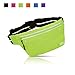 Fitter's Niche UltraSlim Fanny Waist Pack Men Women – Water Resistant Bag, Reflective Elastic Belt – Fit 24 to 43inch Waists, Holds Phones up to 6.7inch – Ideal for Running Hiking Fluorescence Green