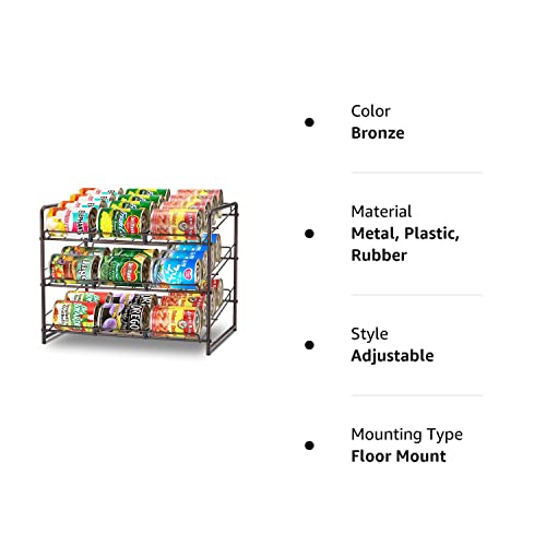 Simple Trending Metal Can Rack Organizer, Stackable Can Storage
