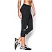 Under Armour Women's Favorite Capri, Black (001)/Metallic Silver, Medium
