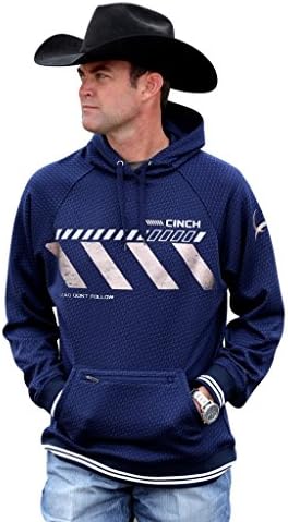 Cinch Apparel Mens Hoodie M Navy