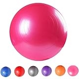 Saymequeen Anti-Burst Exercise Ball with Foot Pump for Adults Kids Balance Workout Fitness Yoga Ball 45cm/55cm/65cm/75cm