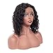 V SHOW Short Curly Bob Water Wave Lace Front Wigs Human Hair Wigs for Black Women Deep Wave Wet and Wavy Human Hair Wigs Pre Plucked with Baby Hair(150% Density 12”)
