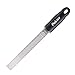 Cheese Grater & Zester, Stainless Steel Blade + Protective Cover - Cheese, Lemon, Chocolate & Vegetables Grater, Simi-Soft,Ergonomically Designed Handle for Comfort (black)