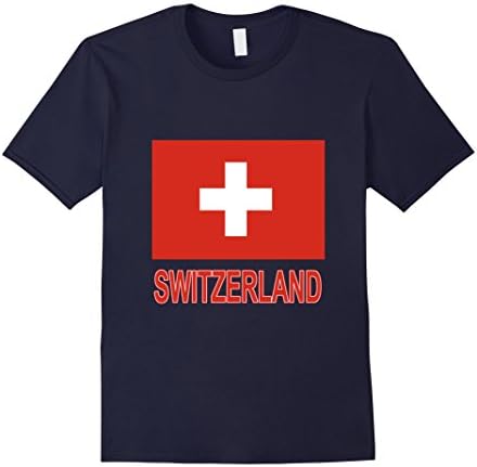 Mens The Pride of Switzerland - Swiss Flag Design Small Navy