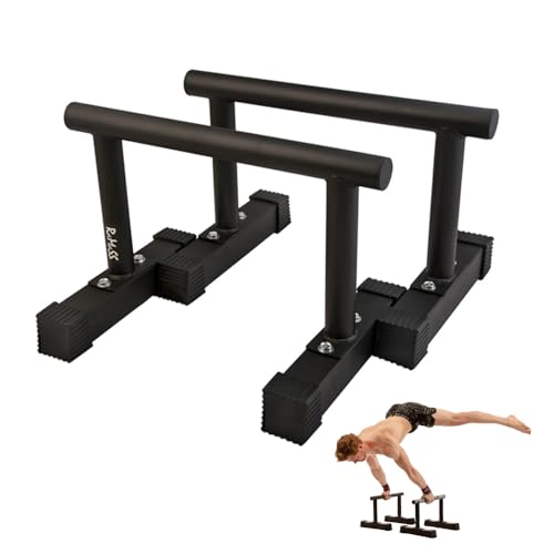 RAMASS Parallele Calisthenics, Gymnastics, Fitness, Free Body for Men and Women, Steel Alloy
