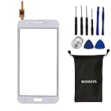 Sunways Touch Digitizer Glass Lens Screen Replacement For Samsung Galaxy J5 J5008 With device opening tools(White)