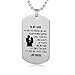 FAYERXL Gifts for Boyfriend Girlfriend Husband and Wife Stainless Pendants Dog Tag Necklace (TO MY LOVE)