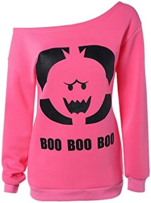 Best Selling,Kstare Woman Autumn &amp; Winter Halloween Horror Pumpkin Head Plus Cashmere Jacket (Red, L)