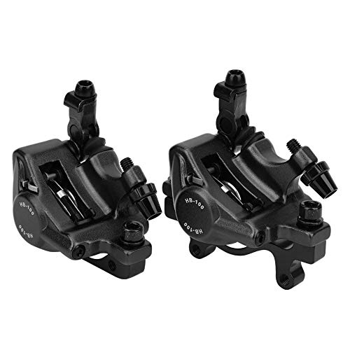 Bicycle Disc Brake Mountain Bike Hydraulic Disc Brake Rust Resistance Aluminum Alloy Lining Bicycle Gear (Black)