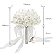 IPOPU 12 Pcs Romantic Real Touch Artificial False Latex Silk Blooming Hydrangea Bouquet Floral Leaf for Home Wedding Party Garden Bridal Hydrangea Decorations DIY (12Pcs-Pure White)