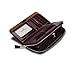 Yafeige Large Luxury Women's RFID Blocking Tri-fold Leather Wallet Zipper Ladies Clutch Purse(Coffee)