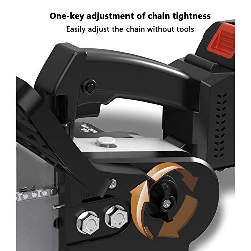 QILIN Kleine Akku SäGe, 10-Zoll Akku KettensäGe, Tragbare Einhändige Elektrische Säge Mit Werkzeugkasten, Zum… – Bild 6