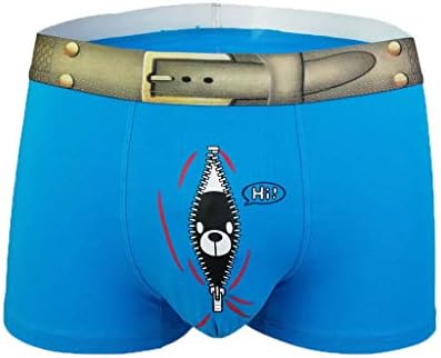 Men's Boxer Briefs Funny Pattern Classic Short Leg Comfortable Ultra-Thin Breathable Stretchy