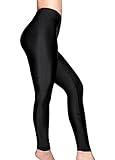 Romastory Women's Stretched Shiny Sports Leggings