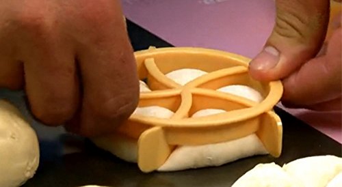 image for ☀ Dergo ☀Slicer Cutting ,Plastic Pastry Cutter Dough Cookie Press 