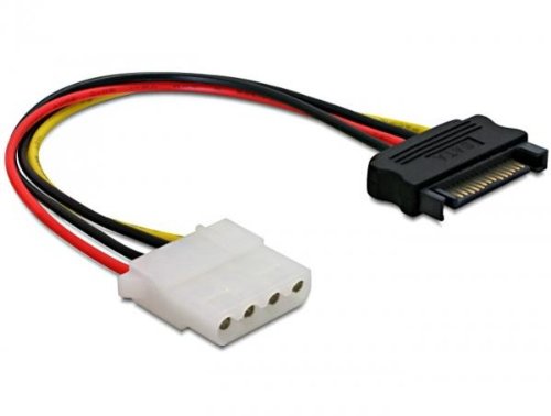 KALEA INFORMATIQUE © Molex Female Power Adapter/Sata Male, Converts Sata Connector to Molex