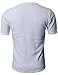 H2H Mens Casual Half Sleeve Henley Pullover T-Shirts WHITE US L/Asia XL (JDSK31)