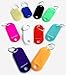 Key Tag Assorted Color Plastic Coded Key ID Label Tags Split Ring Keyring - with Label Window Ring Holder (200)